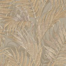 Grace Tropical Palm Leaf Gold Wallpaper Design Id Textured Paste The Wall Vinyl