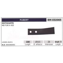 Cuchilla De Corte, Derecha, Para Motocultor Mb Fun H 450 Pubert