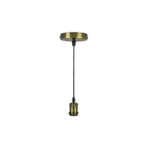 Pendel Vintage 109cm E27 Oro Con Cavo Treccia