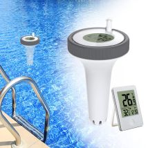Schwimmendes Schwimmbad-thermometer, Kabelloses Schwimmendes Innen- Und Außenthermometer, Digitales Schwimmbad-thermometer Mit Lcd-display
