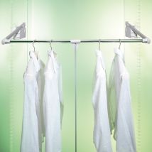 Colgador Doble Lift-500 75.115 – Cromo Mate – Resina Poliamídica, Acero Epoxi – Capacidad de carga 10 Kg