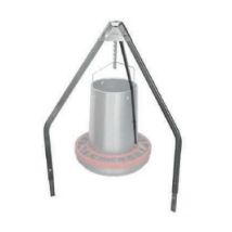 Abreuvoir et mangeoire pour basse-cour et poulailler – Trépied réglable 90-115 cm – GOMEZ Y CRESPO