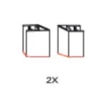 Basic X2 Barre Magnetiche Per Porte Doccia Sat Project, Pezzi Di Ricambio (ndmkout10)