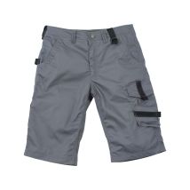 Excess Professional Workwear Bermuda Champ Größe 60 grau – 65% Polyester, 35% Baumwolle – Ergonomisch, atmungsaktiv, Cargotasche