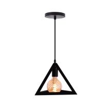 Homestyle Pro Mk007-b Lampe À Suspension Industrielle Pyramide 25x22 Cm Noir/métal