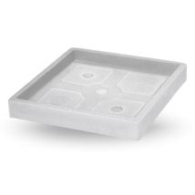 VECA Platillo cuadrado 50 cm – Diseño moderno – Resistente a rayos UV – Ecológico – Hecho en Italia
