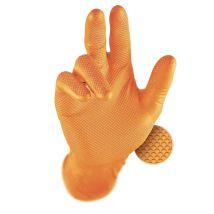 Pip Grippaz Skins 246 Guantes Nitrilo Reutilizables 6mil Textura Escama En 388 4x43d En Iso 374-1 Tipo B Caja 50 Uds Naranjaspack De 50s Naranja Pack 