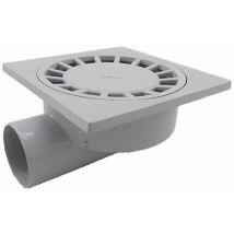 Gabrielle - Par 200 Mm X 200 Mm Auslass 75 Mm Bodenablauf Badezimmer Nassraum Dusche Pvc Kunststoff 1 Stück-weiß