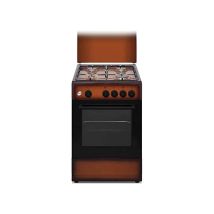 Ducati Sd554bg Cucina A Gas Libera Installazione 4 Fuochi Con Forno A Gas 49 Litri 50x50 Cm Marrone