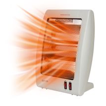 Igenix - Electric Halogen Heater, 2 Bar Quartz, 800w, White - Ig9509