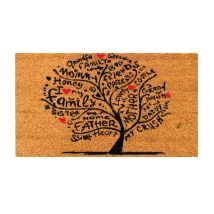 Asturdintex - Dintex Felpudo Coco Arbol Vida 40x70cm , Felpudo Coco Árbol Vida 40 X 70 Cm. -fabricado En Fibra De Coco. -gran Calidad. -perfecto Para 
