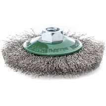 Lessmann - Brosse Conique D.100mm Épaisseur Fil 0,30mm Va Ondulée 10mm 15000min 1 Lessmann