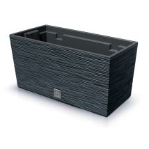 Prosperplast – Vaso allungato FURU DFC400 con inserto Antracite – 39,5 cm x 18,5 cm x 19,5 cm – Capacità 14,2 l