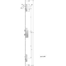 Cierre múltiple EP 930 – Acero inoxidable mate cepillado – 72 mm – Bloqueo para puertas de salida de emergencia
