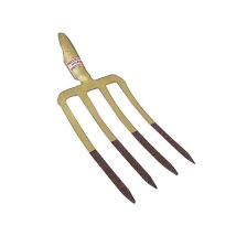 Fourche à 4 dents – Acier spécial forgé peint en or – Jardin piscine – Styria