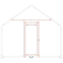 Zipper - Kit De Puerta Recinto Para Mascotas H 2,5m Zi-cr-tk
