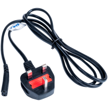 Akyga - Strom Anschlusskabel [1x Kleingeräte-buchse C7 - 1x Uk-stecker] 1.50 M Schwarz