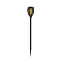 Lampade Solari Per Esterno Torce Fiamme Led Torce Solari Led Da Giardino, Batteria Ip44 Picchetto Effetto Fiamma, Pattern Nero, 53x Led 4.08w 8.4lm 