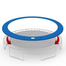 Galactica 14ft Outdoor Round Trampoline Replacement Pad Spring Cover Safety Padding Blue