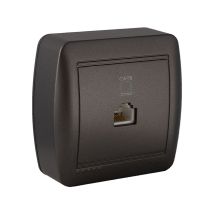 Solera - Toma De Datos Rj45 Categoría 6 Superficie 74x72x28mm Color Grafito