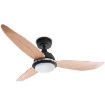 Ventilatore A Soffitto Risparmio Energetico Bayu 122 Cm, Led Dimmerabile Illuminazione, Telecomando, Funzionamento Silenzioso, Design Elegante Per 