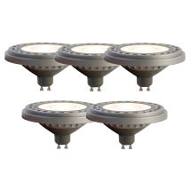 Luedd - Lot De 5 Ampoule Led Gu10 Ar111 8w 750 Lm 3000k