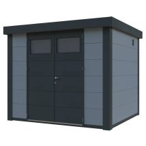 Caseta Metalica Jardin Novo Habitat Nh6 Gris Claro