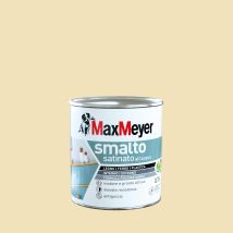Maxmeyer Smalto Satinato All'acqua Poliuretanico Bianco Panna 0,75 L