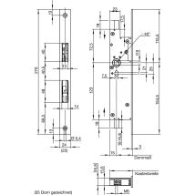 Fluchttürtreibriegel 6663, Dm 35 Mm, Stulp 270 X 24 X 3 Mm, Edelstahl - Wilka