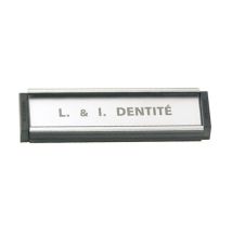 Etikettenhalter Socona 93 X 26 Mm - Schwarz Mit Silbernem Gewinde - Pa