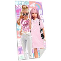 Mattel Barbie Strandhandtuch Rosa 140x70 Cm Baumwolle