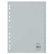 Zahlenregister Din A4 1-31 Polypropylen Grau Din A4 1-31 Polypropylen Grau