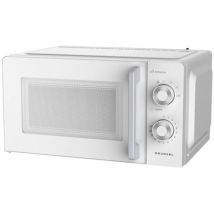 Mw-20mg Mikrowelle 20l 700w Grau Mit 6 Stufen De Leistung, Auftauen, Timer 30 Min, Öffnung Mit Griff Und Tablett Ø245 Mm - Grunkel