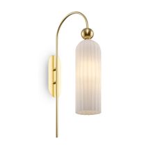 Antic Maytoni Mod302wl-01w Goldene Wandleuchte Mit Glasschirm