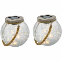 Lampada Ad Energia Solare Lumisky Crack Ball Cord Trasparente (2 Unit√†)