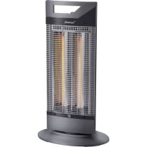 Radiatore a infrarossi Steba CH 1 ECO 500W 1000W Nero – 380mm x 240mm x 695mm – 2.5kg – Protezione surriscaldamento