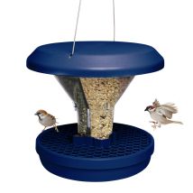 Swissinno Vogelfutterhaus Davos 25 X 25 X 22 Cm Indigo Vogelfutterhaus
