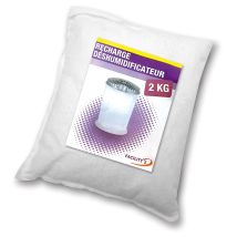 Recarga para deshumidificador – Gránulos de cloruro de calcio – 2 kg – Cubre hasta 55 m² – Sin perfume