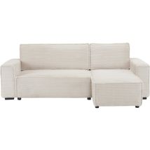 Sofá Esquinero De Pana "opera" - 3 Plazas - Beige