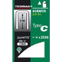 Techman – Graffette tipo C 10 mm – 1136 pezzi – Compatibile con JT21