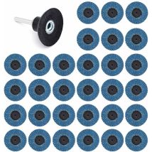 31 Stück 2 Zoll 50 Mm Schleifscheiben Lamellenscheiben 40er Körnung 60er Körnung 80er Körnung