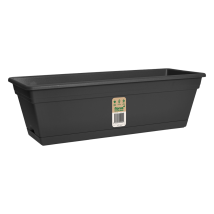 Florus Mediterran Balcony Trough 40 Anthracite Fioriera Rettangolare