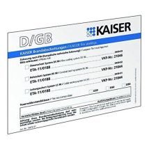 Panel De Marcado Kaiser Accesorio Universal 10x14 Cm Plástico