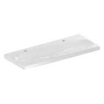 Keramag Lavabo Geberit Acanto 1200 x 480 mm 2 orificios para grifo – Lavabo suspendido bajo encimera