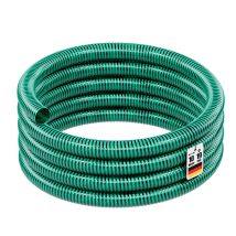 Wiltec Tuyau D'Aspiration Vert – 10 M / Ø 20 Mm (3/4") – Avec Spirale De Renforcement – Tube À Pression Souple En Pvc – Pour Arrosage Irrigation 