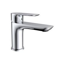 Grifo De Lavabo Con Mezclador Monomando Cassio Cromo Caño Bajo