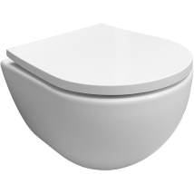 Inodoro Suspendido Swiss Blanco Brillo 48 Cm Con Asiento Soft Close – Azul Bath