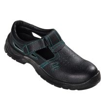 Texxor S1-sicherheitsklettsandalen Gap Schwarz/grün Gr. 48
