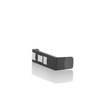 Magnethalter für CUBE Glossy schwarz – 4 x 14 cm – Blumentopfhalterung für hängende Gärten – Lechuza