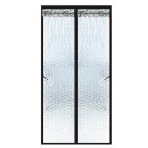 Moustiquaire De Porte Isolante Pour Climatisation 160x220cm–eva Translucide Imperméable, Fermeture Magnétique Automatique, Version À Crochets , Style 